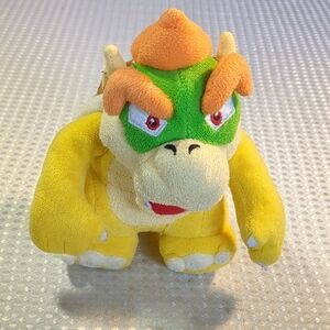 Nintendo Bowser Plush Toy - Green, Yellow, and Orange
